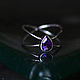Order Silver Infinity Ring with amethyst. Honey Hany Jewelry by Olga Khan. Livemaster. . Rings Фото №3