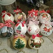 Сувениры и подарки handmade. Livemaster - original item Christmas balls. Handmade.
