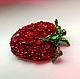 Brooch Strawberry. Brooches. Ludmila (Ludmila-biser) (Ludmila-biser). Online shopping on My Livemaster.  Фото №2