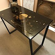 Для дома и интерьера handmade. Livemaster - original item Table carved with glass. Handmade.
