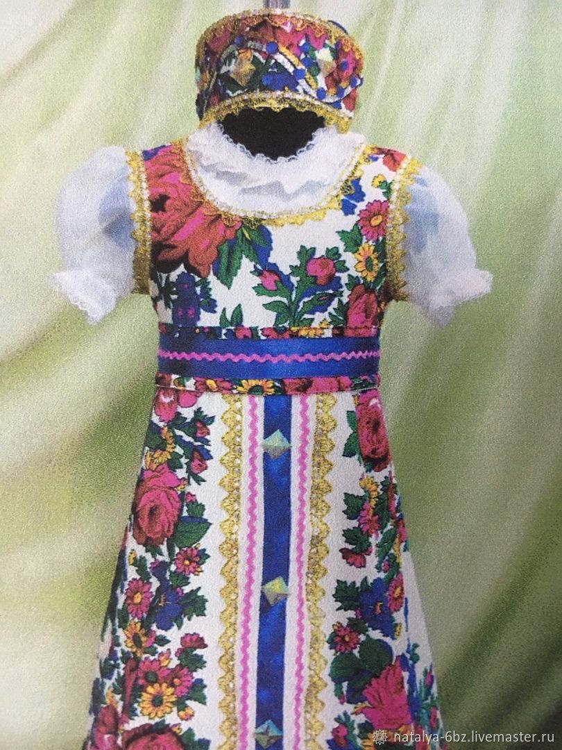 Русско-народный костюм с кокошником, Народные костюмы, Новосибирск,  Фото №1