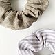 Резинка для волос из чистого льна. Резинка для волос. Love Linen - Эстетика белья. Интернет-магазин Ярмарка Мастеров.  Фото №2