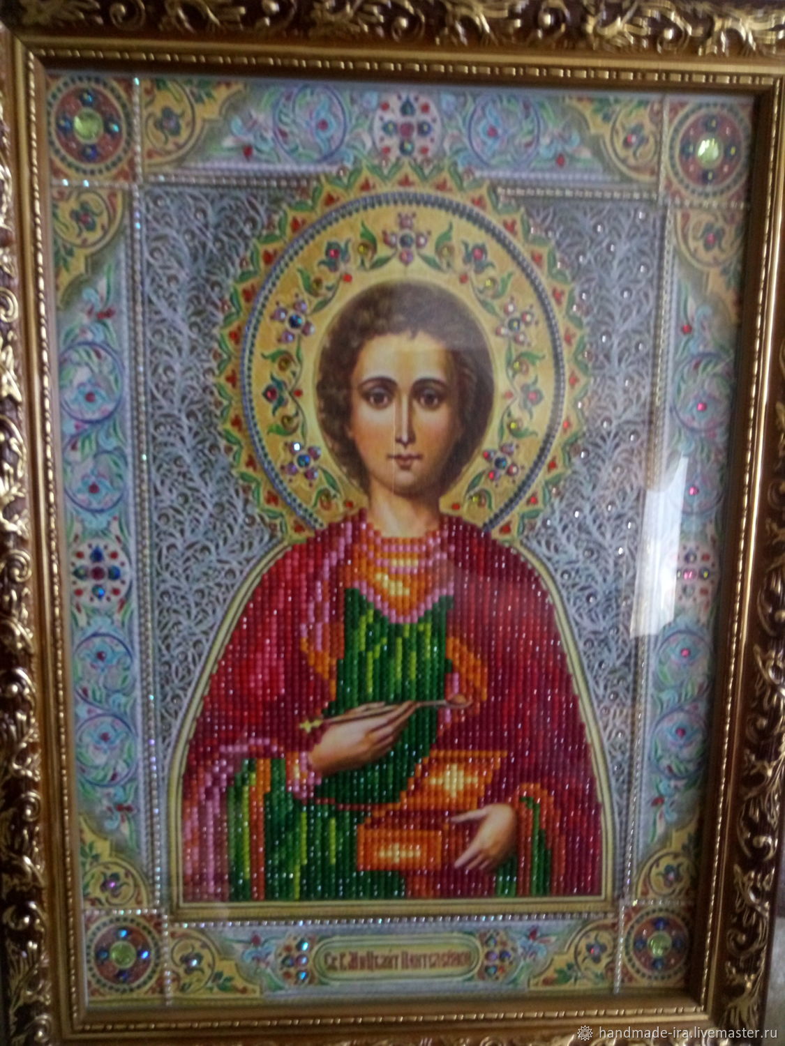 Икона Великомученика Пантелеймона Целителя – купить на Ярмарке Мастеров ...