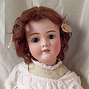 Винтаж: Бархатный боннет для антикварной куклы