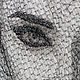 Портрет певицы Елки в стиле стринг арт. Стринг-арт. String Art. Интернет-магазин Ярмарка Мастеров.  Фото №2