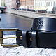 Belt leather men's, Straps, St. Petersburg,  Фото №1