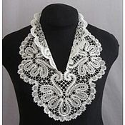 Материалы для творчества handmade. Livemaster - original item Lace shirt front for a dress. Handmade.