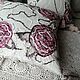 Linen pillow case with roses. Pillow. ZanKa. My Livemaster. Фото №6