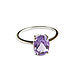 Silver ring with amethyst ring with amethyst,amethyst. Rings. Irina Moro. My Livemaster. Фото №4