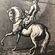 Винтаж: RIDINGER гравюра всадник. Картины винтажные. Антикварные вещи Capricho Espanol. Ярмарка Мастеров.  Фото №6