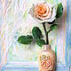 Body painting ' Tea rose '. Pictures. Picture&miniature lacquer painting. My Livemaster. Фото №5