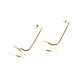 Long earrings without stones 'Spiral' gold-plated earrings. Earrings. Irina Moro. My Livemaster. Фото №4