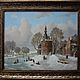 Winter Holland 17th century 40h50cm, Pictures, Moscow,  Фото №1