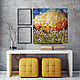 The painting on wood 75x75sm "Sunshine", Pictures, Moscow,  Фото №1