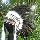 Black Indian Headdress, Native American Warbonnet, Carnival Hats, Belgrade,  Фото №1