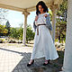 Dress white linen Gerda. Dresses. Fehustyle Northern Gods Magic (slavartel). My Livemaster. Фото №4