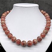 Работы для детей, handmade. Livemaster - original item Chic beads / necklace made of natural rhodochrosite stones. Handmade.