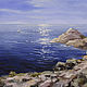 Marine landscape oil painting, Buy sea landscape. Small oil painting, Pictures, Samara,  Фото №1