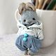 Тедди зверята: милый зайчик тедди миниатюрный teddy bunny. Тедди Зверята. LuckyBearsShop. Ярмарка Мастеров.  Фото №7