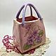 Painting ceramics. Vase-handbag ' Violets'. Vases. Frida Gots. Online shopping on My Livemaster.  Фото №2