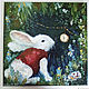 White rabbit oil Painting. Pictures. Viktorianka. Online shopping on My Livemaster.  Фото №2