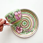 Посуда handmade. Livemaster - original item teacups: Mint Rosehip. Handmade.