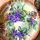 Фарфоровая Чайная пара , форма Кузнецовская. Улитки и фиалки. Чайные пары. Мария Гайдукова (Mariamarket). Ярмарка Мастеров.  Фото №4