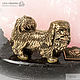 Bronze dog Pekingese with calcite - a gift for the New Year 2018. Figurines. Miner premium - Ltd Moscow (mineralpremium). Online shopping on My Livemaster.  Фото №2