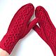 Кашемировые варежки с косами Аврора. Варежки. LikeKnit. Интернет-магазин Ярмарка Мастеров.  Фото №2