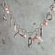 Necklace chain made of silver and coral Angel skin. Necklace. Kseniya Sakharnova. Online shopping on My Livemaster.  Фото №2