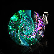 Украшения handmade. Livemaster - original item Pendant ball Magical green. Cosmos Galaxy Universe Planet Space. Handmade.
