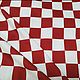 Order Large checkered fabric, red and white checkered. sartoria-1. Livemaster. . Fabric Фото №3