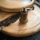Набор деревянных подносов с кофе зернами и эпоксидной смолой. Подносы. Wood apple decor. Ярмарка Мастеров.  Фото №12