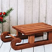 Для дома и интерьера handmade. Livemaster - original item Decorative wooden sledges. Handmade.