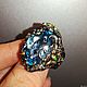 Ring Solveig, with natural Topaz and chrysolites. Ring. SELENA. My Livemaster. Фото №5