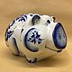 Order Pig Russian porcelain piggy bank. Veselyj farfor. Livemaster. . Piggy Bank Фото №3