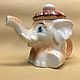 Baby elephant Mitya porcelain teapot, Teapots & Kettles, Moscow,  Фото №1