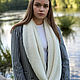 Order Snudy: Snood scarf knitted in 2 turns milky white snood. Scarfland. Livemaster. . Snudy1 Фото №3