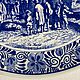 Винтаж: Настенная тарелка Delft коллекция времена года 33 см. Тарелки декоративные винтажные. Подарок Времени. Интернет-магазин Ярмарка Мастеров.  Фото №2