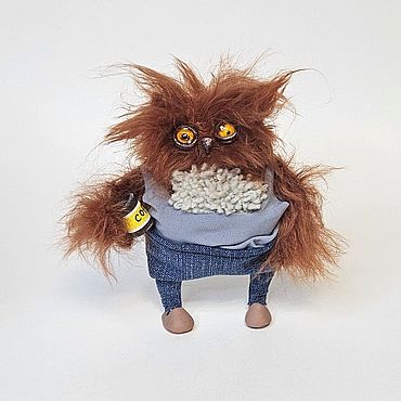 Куклы и игрушки ручной работы. Ярмарка Мастеров - ручная работа Филин "Недоброе утро". Handmade.