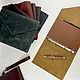 Notebook envelope made of genuine leather. Notebooks. KullikovCraft. My Livemaster. Фото №4