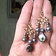 Freshwater pearl earrings 'Pearl cascade'. Earrings. Ludmila-Stones (Ludmila-Stones). My Livemaster. Фото №4