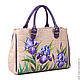 Order The average bag of 'Irises'. Pelle Volare. Livemaster. . Classic Bag Фото №3