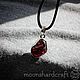 Pendant with garnet in silver (stones to choose from), Pendant, Alexandrov,  Фото №1