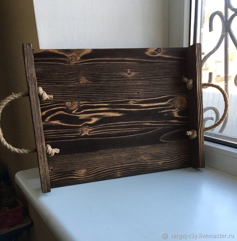 Поднос деревянный в интернет-магазине на Ярмарке Мастеров | Подносы ...