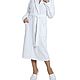 White terry bathrobe terry slippers. Robes. Warm gift. Online shopping on My Livemaster.  Фото №2