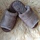 Men's sheepskin Slippers open, Slippers, Moscow,  Фото №1