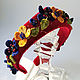 The velvet rim with flowers is a wonderful color, Headband, Ekaterinburg,  Фото №1