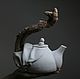 Designer handmade clay teapot. From the folds. Teapots & Kettles. Surglinok. My Livemaster. Фото №5