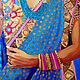 Order Indian woman painting on a lilac background in oil. vettochka. Livemaster. . Pictures Фото №3